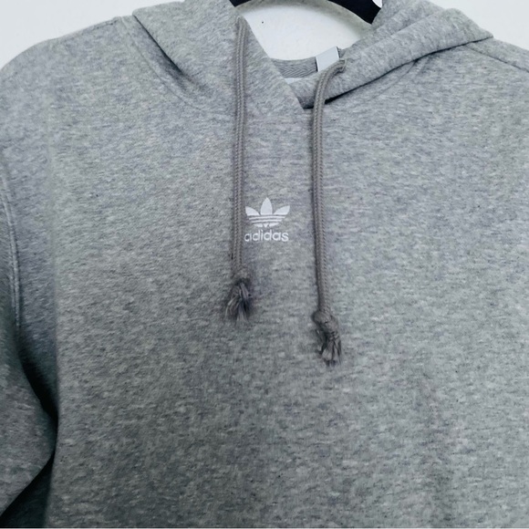 ADIDAS Light Heather Grey Pullover Hoodie Size Small - Picture 14 of 14